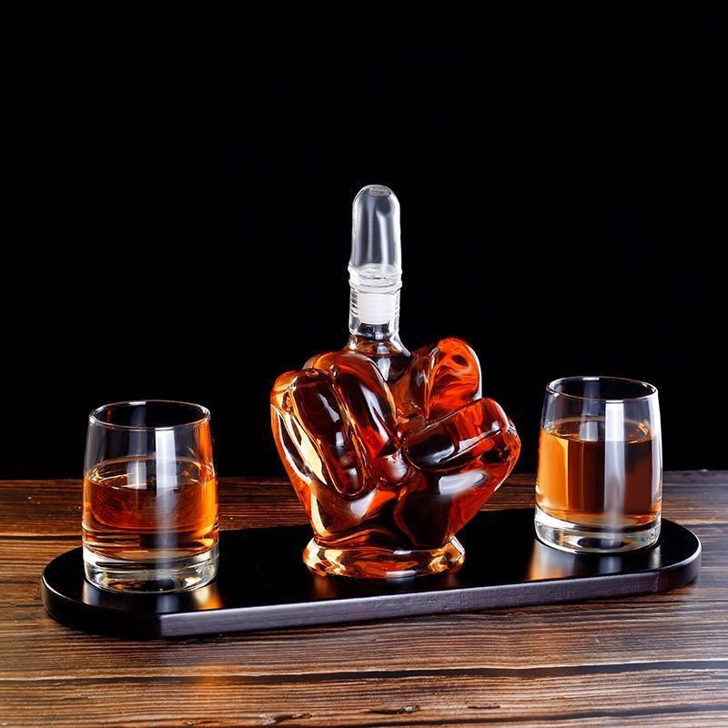 Creative hisky Vodka Wine Crystal Bottle Spirits Cups Transparent