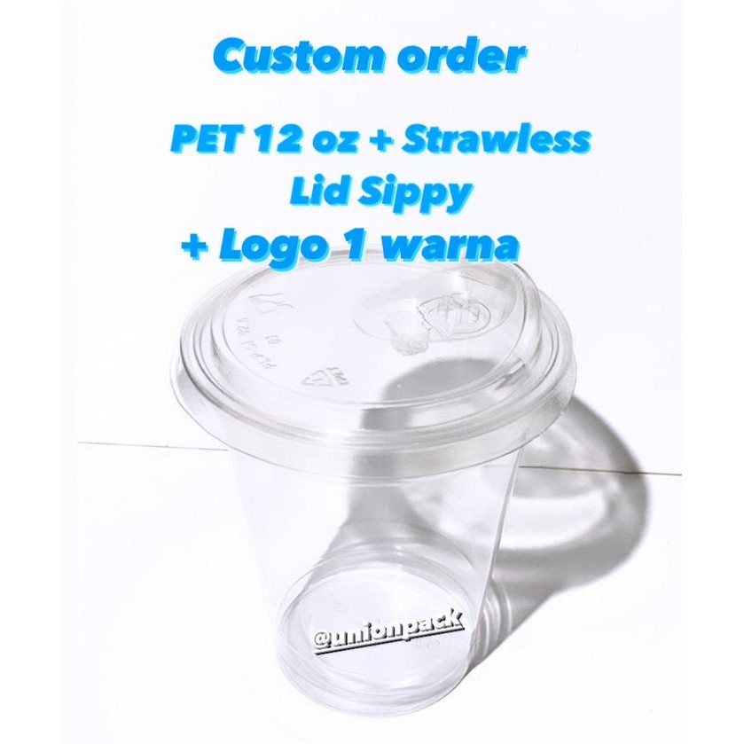 Sablon Gelas Pet Cup 12 Oz
