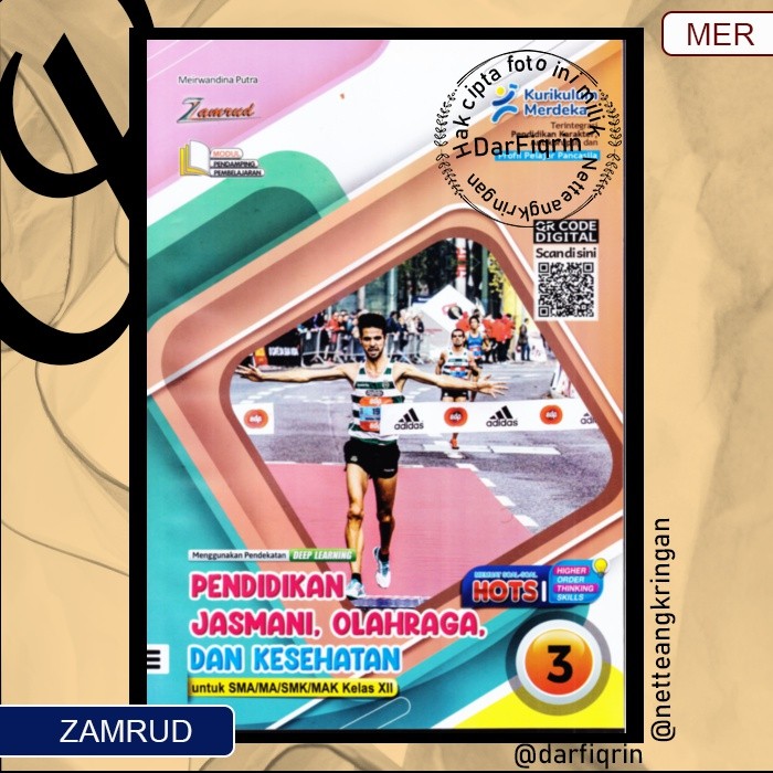 LKS PJOK Penjas Kelas 12 Semester 1 dan 2 SMA/MA/SMK/MAK KURMER Kurikulum Merdeka-Zamrud-HOTS-Meirwa