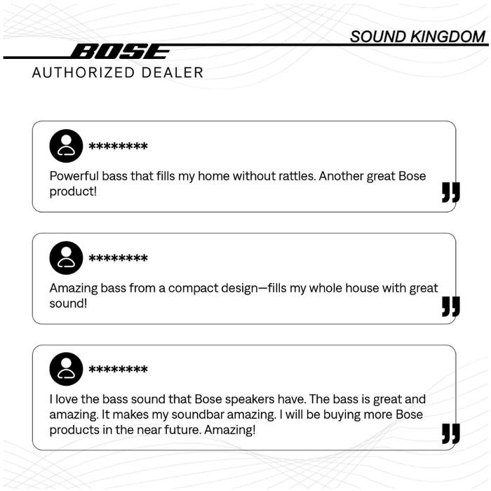 Bose Bass Module 500 For Soundtou 300 / Soundbar 500 / 700 Black