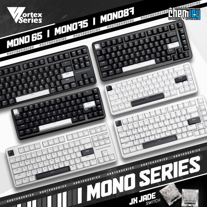 Vortex Series Mono Series Mono 65 / Mono 75 / Mono 87 Hotswappable Mechanicaal Gaming Keyboard