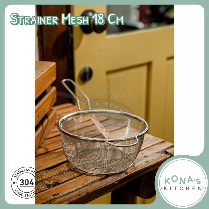 STRAINER MESH 18 CM (E1174) / SARINGAN STAINLESS