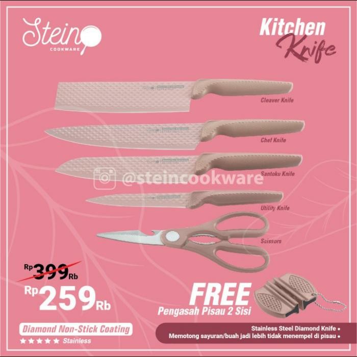 Diamond Knives Set Steincookware