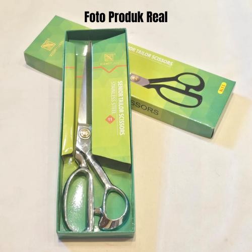 

Gunting Kain Baju Stainless Besar Warna Silver 11 Inch