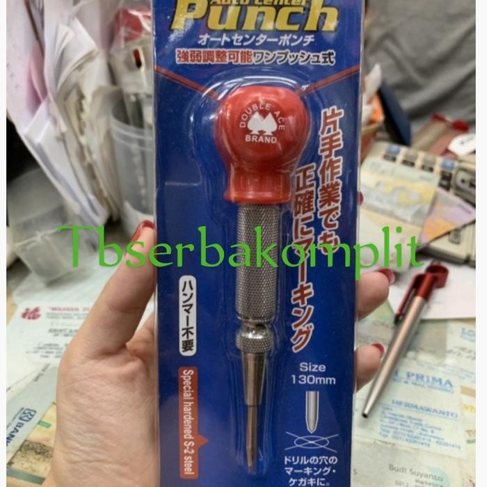 

Automatic Center Punch Otomatis Double Ace Penanda Titik Pembolong Ori