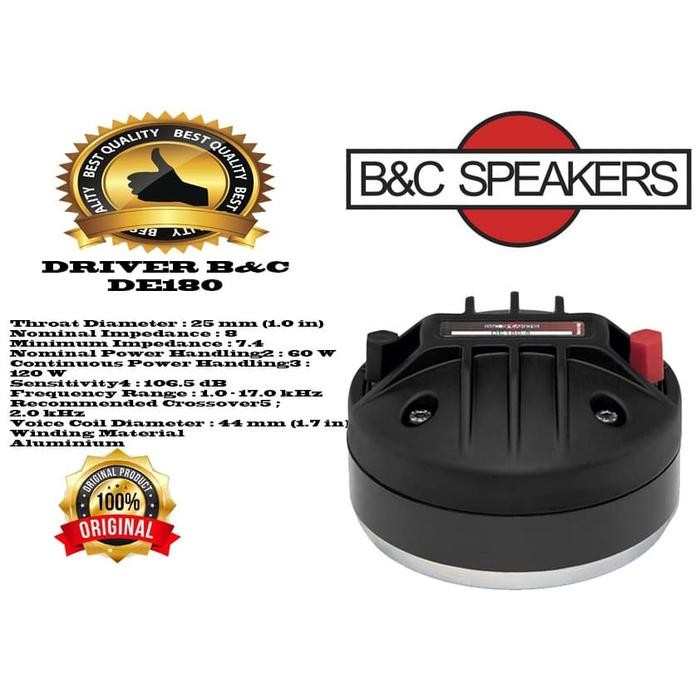 Driver B&C De180 Italy Tweter Italy