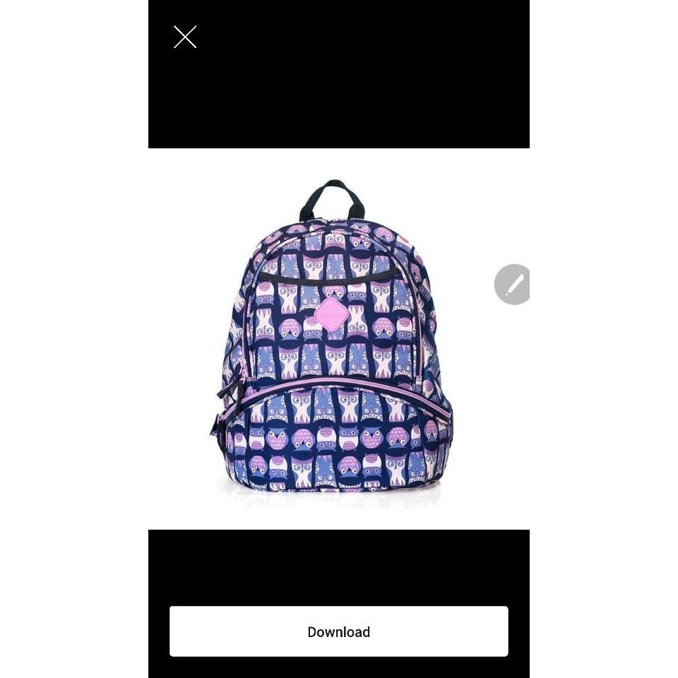 OKIEDOG FRECKLES KANGAROO BAG OWL BLUE K TAS BI