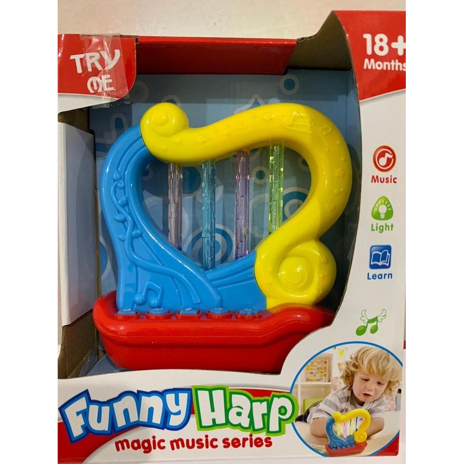 Mainan anak / bi magic harp / harpa