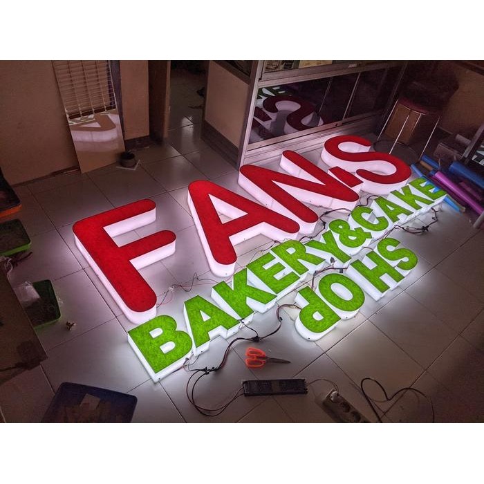 Huruf Timbul Menyala - Letter Timbul Led - Huruf Timbul Akrilik Led