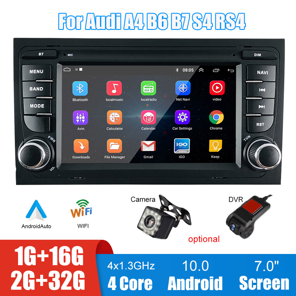 Car Android Player MP5 Audio 7inch Screen FM Receiver GPS Bluetooth