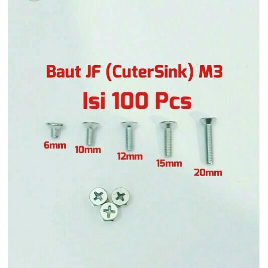 Expert Baut JF CuterSink M3 X 6 Plus + RDA RTA RDTA countersunk Countersink