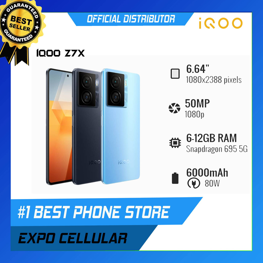IQOO Z7X - 8/256GB RAM - SNAPDRAGON 695 5G - REPACK