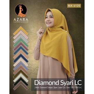 Dapatkan Diamond Syar'I Azara Lasercut Ukuran 130X130Cm / Segi Empat Jumbo / Hijab Syar'I Polos