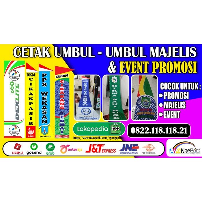 Sablon Umbul-Umbul Bahan Kain Tc Lebar 90Cm Terlaris