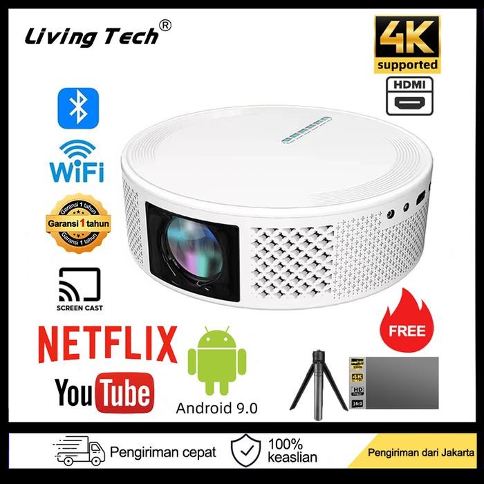 Terlaris M96 T269 Smart Projector Android OS 1920x1080P HD Proyektor mini Porta SALE
