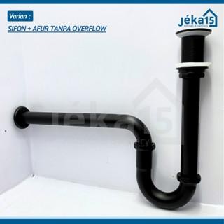 SIFON LEHER ANGSA WASTAFEL HITAM AFUR WASTAFEL DOFF