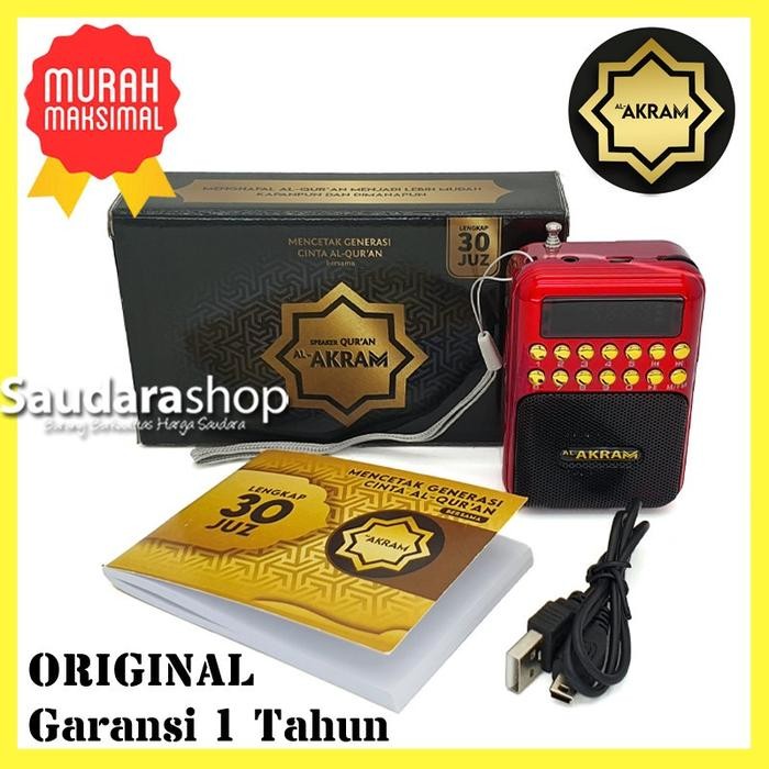 AL-AKRAM MINI / SPEAKER ALQUR'AN AL AKRAM 30 JUZ BLUETOOTH