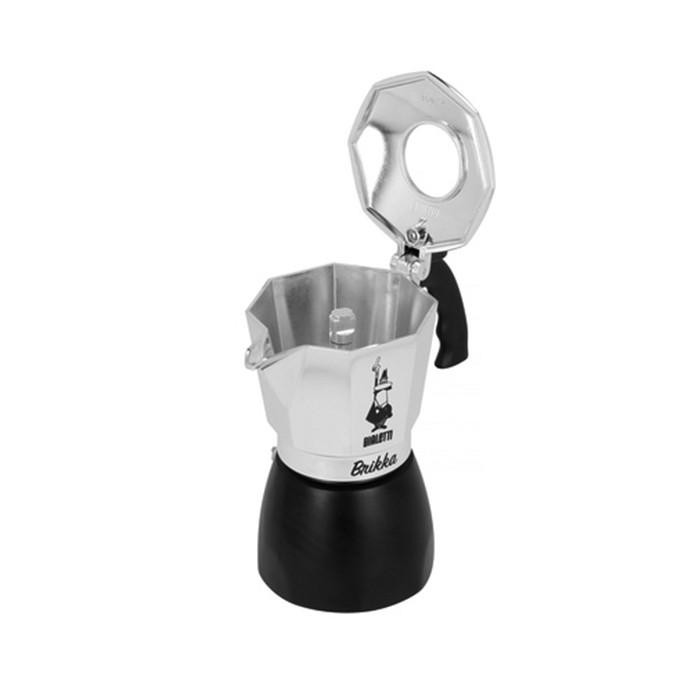 BIALETTI - BRIKKA BLACK 4 CUPS - MOKAPOT ALAT SEDUH KOPI MANUAL