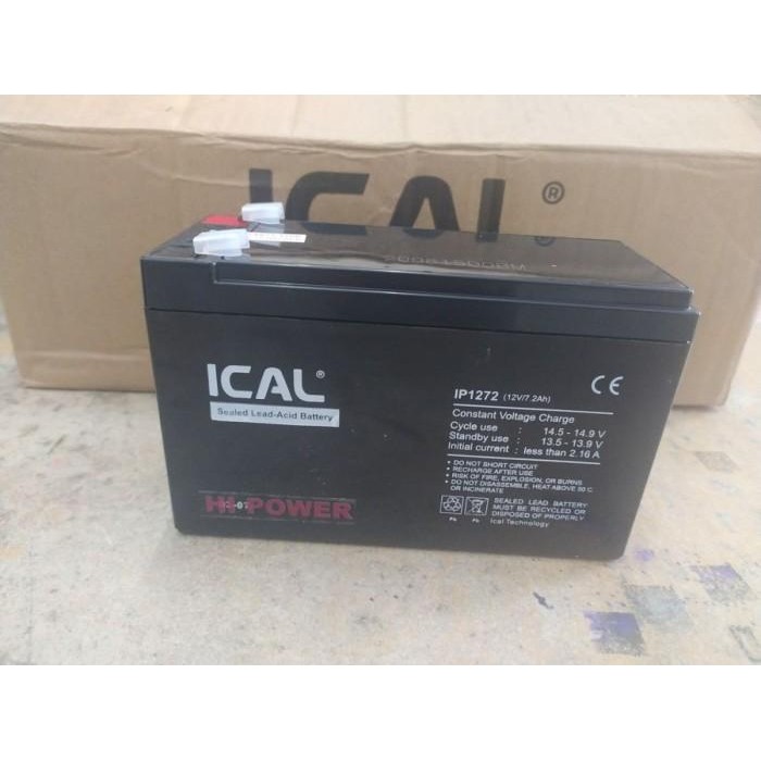 BATTERY AKI KERING ICAL 12V 7,2AH SEALED LEAD-ACID IP1272