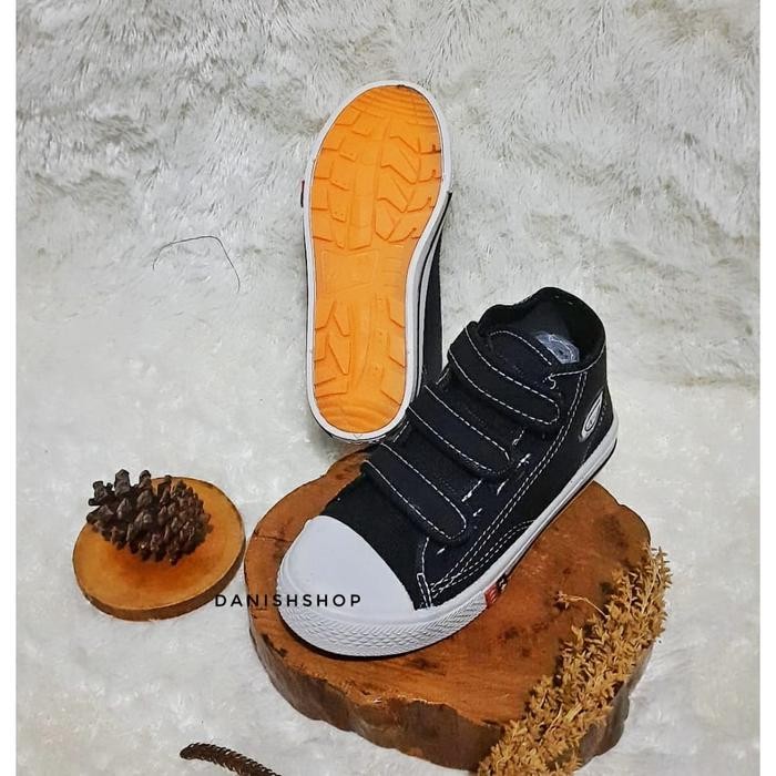 Carviil Shoes - Sepatu Sekolah Perekat Nb Original Sol Kuning