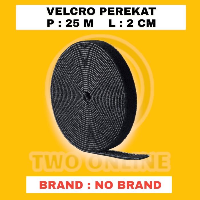 

VELCRO pengikat kabel 25m velcro perekat 25m x 2cm FO/FIBER OPTIK