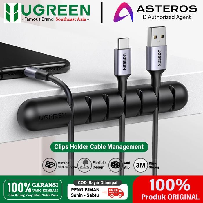 

UGREEN Kabel Klip Organizer Penjepit Kabel Wire Holder Perapih Kabel