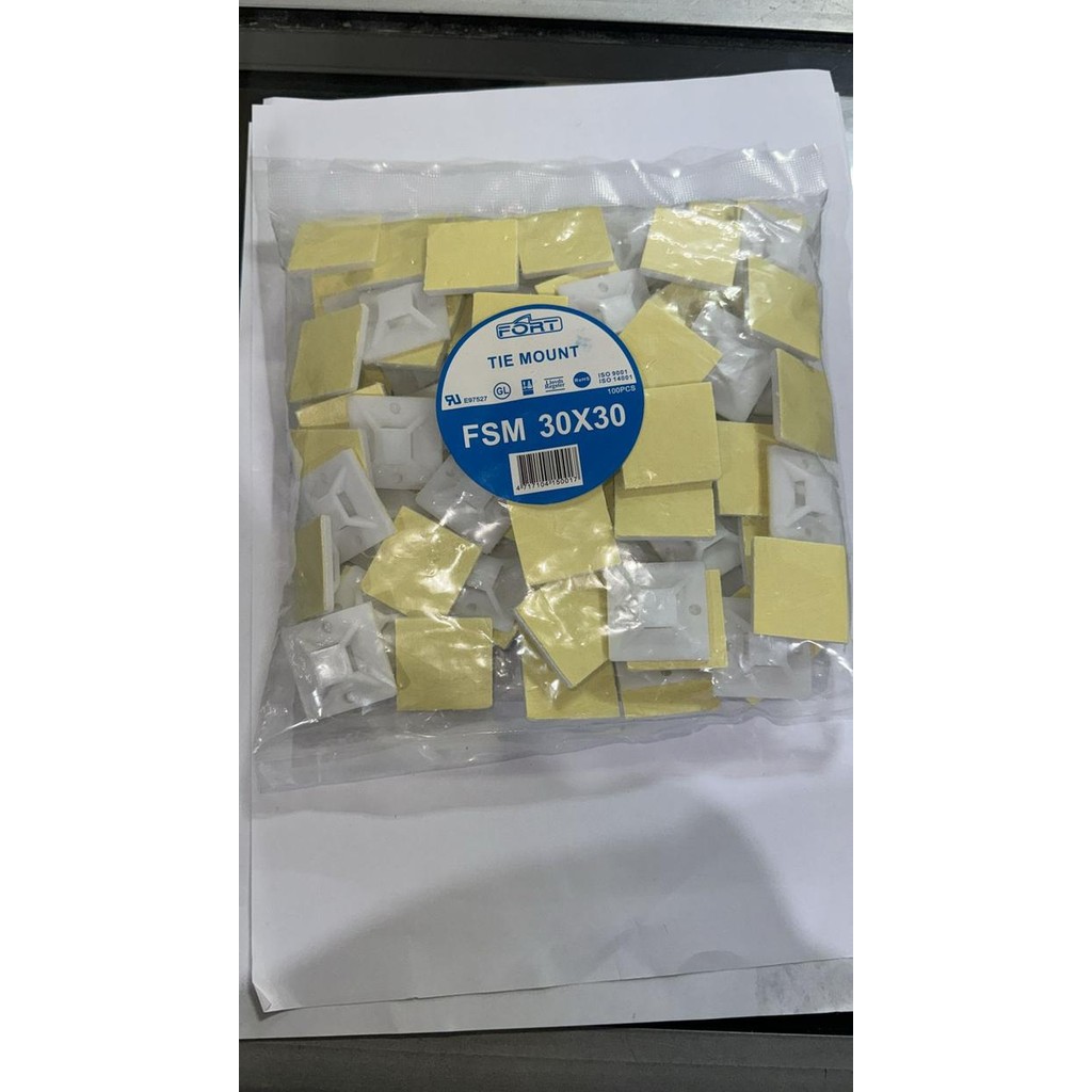 

PROMO! Tie mount 30x30 FSM /Cable Tie Mount 30x30 mm / Tie Mount FSM-30 / Pengikat Kabel