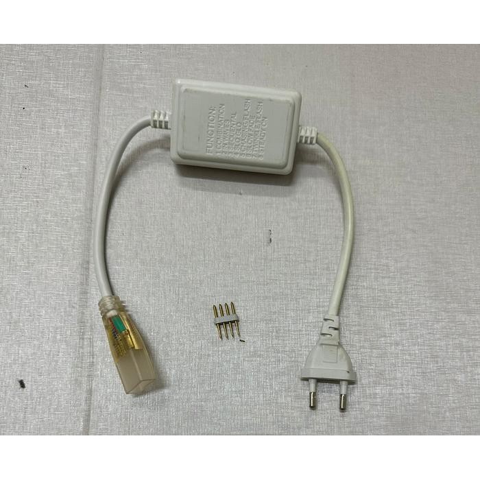Soket Lampu Selang Rgb Led 5050 Colokan Flaser Rope 4Pin/4Jalur