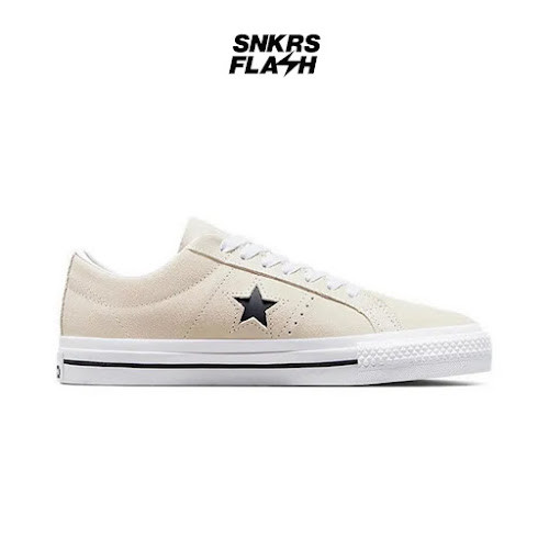 CONVERSE One Star Pro Ox Egret White Sepatu Sneakers Unisex - 172950C - Size 41