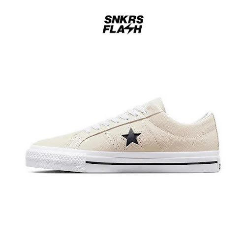 CONVERSE One Star Pro Ox Egret White Sepatu Sneakers Unisex - 172950C - Size 41
