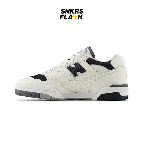 NEW BALANCE 550 White Black Sepatu Sneakers Pria - BB550VRB - Size 45