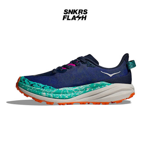 HOKA ONE ONE Speedgoat 6 Varsity Navy Blue Sepatu Lari Wanita - 1147811VYM - Size 38