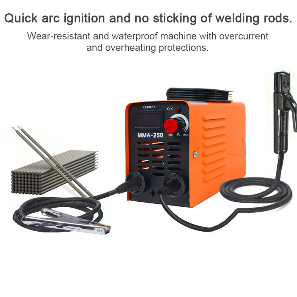 MMA-250 Electric Welding Machine Household Metal Mini Manual Welding Machine Direct Current Welding