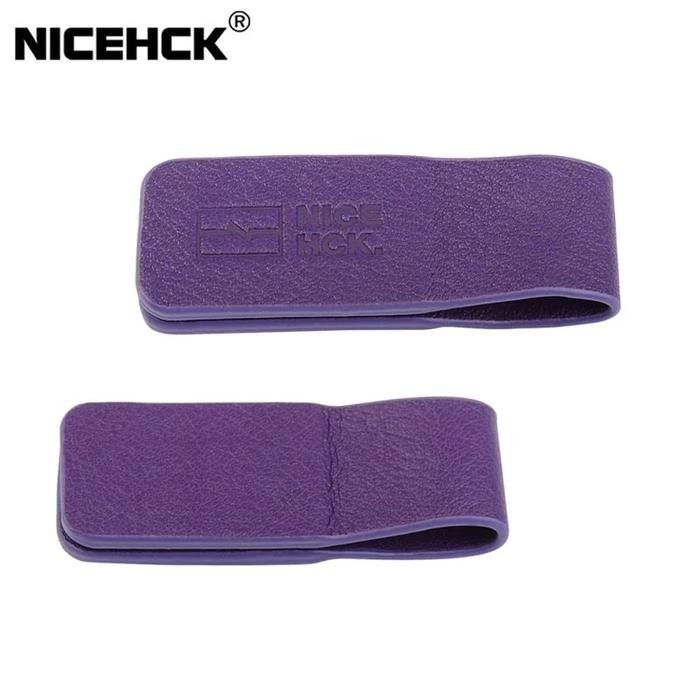 NiceHCK Dual-sided Genuine Leather Cable Winder Clasp Magnetic