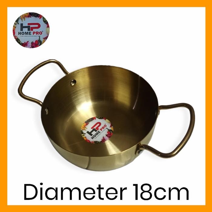 PREMIUM Panci Kuningan Home Pro 18cm