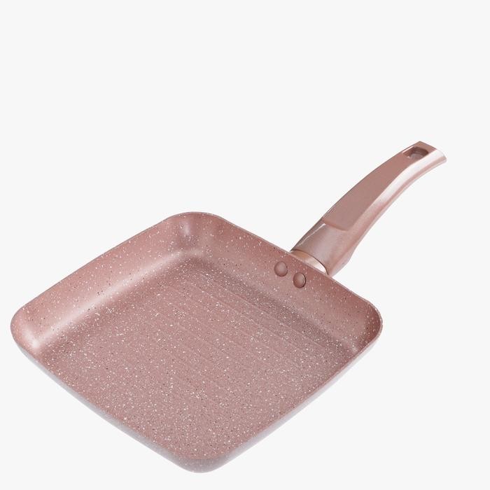 PREMIUM Pero Grill Pan 20cm / Wajan Panggang Anti Lengket Granite