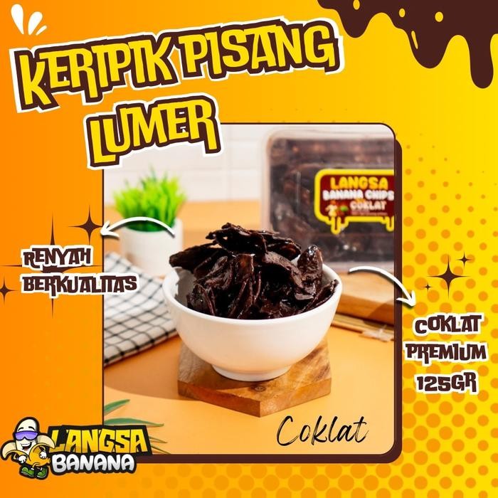 

New Keripik pisang lumer LANGSABANANA Full coklat isi 125gr