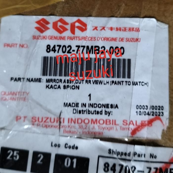 Spion Assy Ertiga 2016-2017 Gx Asli