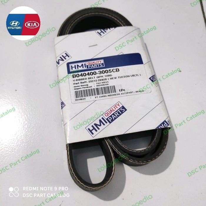 Fan Belt Ac 6Pk 1280 Kia Carens 3 2000Cc All New Carens