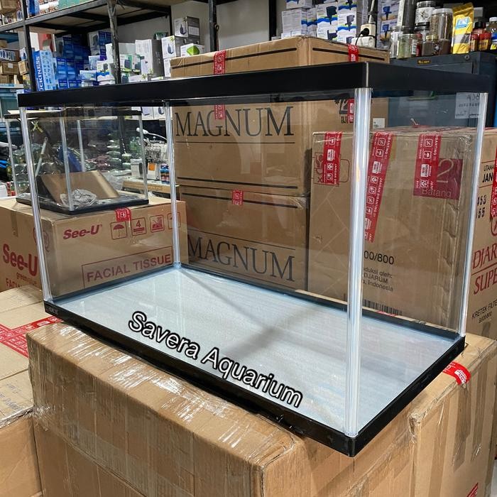 PREMIUM GEX 60 CM HITAM / 60x30x35 CM / AQUARIUM IKAN / TEMPAT IKAN