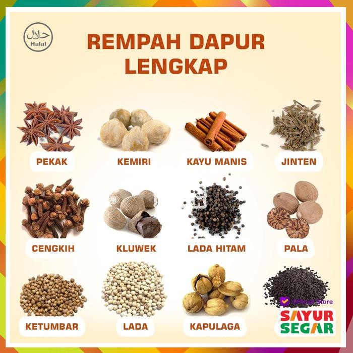 

PREMIUM Bumbu Rempah Dapur Kering - Praktis