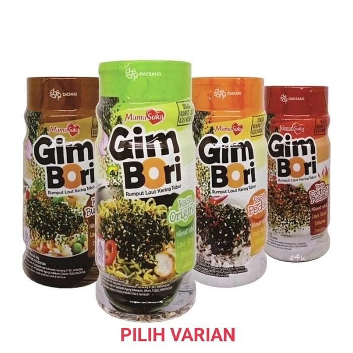 

PREMIUM MamaSuka GIM BORI Gimbori Rumput Laut Kering Nori Tabur kemasan botol pilih rasa