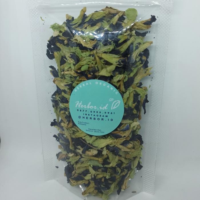 

PREMIUM HERBOR - bunga telang kering teh herbal Buterfly pea herbal organic