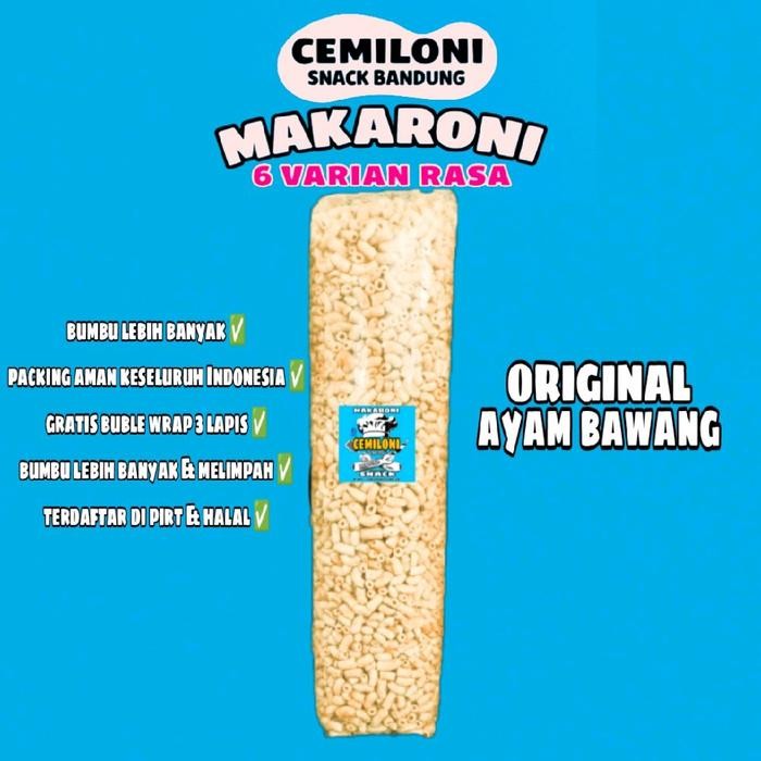 

PREMIUM MAKARONI SEGEDE GULING 1 BALL CEMILONI SNACK BANDUNG 6 VARIAN RASA Jajanan Cemilan Snack