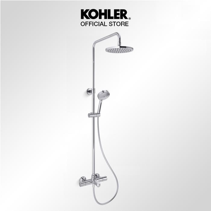 PREMIUM KOHLER July Set Tiang Shower / Shower Column 3-Way / Shower Mandi Polished Chrome