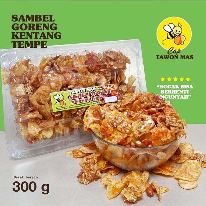 

PREMIUM Sambel Goreng Kentang / Kentang Tempe / Kering Kentang / Kering Tempe cap Tawon Mas