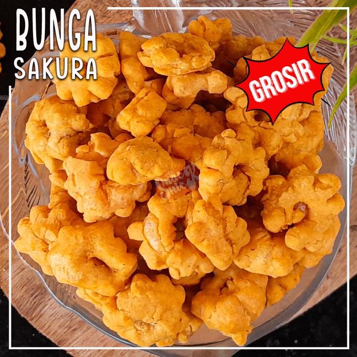 

PREMIUM Kembang Ribut Sakura Kering 1kg - Gurih & Renyah, Berkualitas, Halal Food Snack Pedas