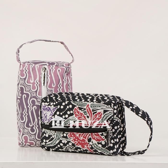 PREMIUM Batik Huza Dompet Tisu Double Resleting Halus Tempat Tisu Pouch Tisu