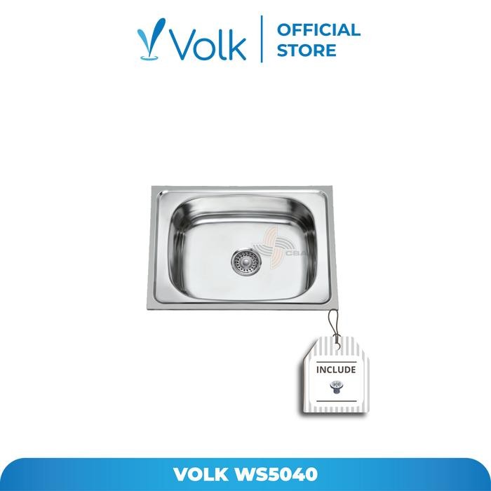 PREMIUM Volk WS5040 + Kran Dapur Tembok Bima-151 Bak Cuci Piring / Sink
