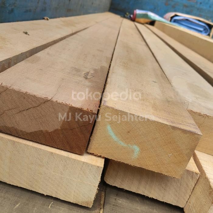 PREMIUM Balok Tiang Gazebo Kayu Bengkirai Super 8 x 12 x 2 - 5 Meter